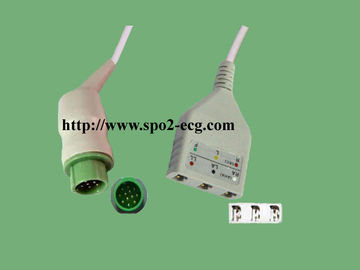 China Kabel van het Kontron de Opnieuw te gebruiken ECG Lood voor Geduldig Monitortpu Materiaal leverancier