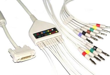 China Geen van de het electrocardiogrammachine van Weerstandstrentina Kabel TPU met 3/5 Loodkanaal leverancier