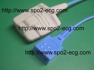De klem van de Datex_Pediatricvinger, 3ft blauwe kabel &amp; de sensor van DB9M 9 pin_SAF-F_spo2 leverancier