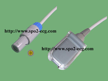 De lichtgrijze Ce-Kabel Redel van Impulsoximeter 6 Toebehoren van het Speldmedische apparaat